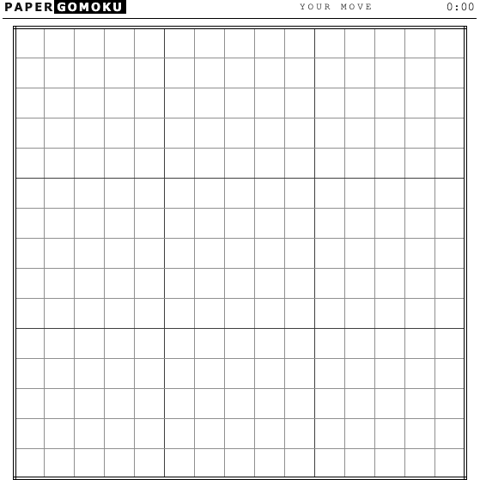 Paper Gomoku board
